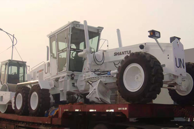 世界有我，山推助力聯(lián)合國維和任務(wù)。