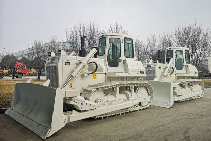 世界有我，山推助力聯(lián)合國維和任務(wù)。